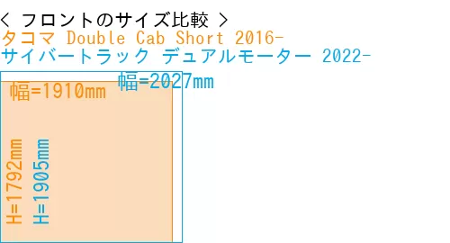#タコマ Double Cab Short 2016- + サイバートラック デュアルモーター 2022-